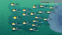През нощта вятърът ще отслабне