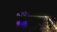 Светлинно шоу с 2000 дрона в Ница
